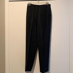 Lizsport 4P pinstriped dress pants black